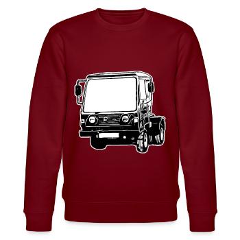 Multicar M25 Multicar Nouveaux camions Multricar - Sweat bio CHANGER Stanley/Stella Unisexe - bordeaux - Devant - Nik (191cm) & Marisol (170cm)