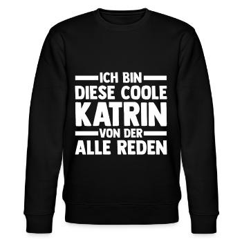 Katrin - Stanley/Stella Unisex Bio-Sweatshirt CHANGER  - Schwarz - Vorne - Nik (191cm) & Marisol (170cm)