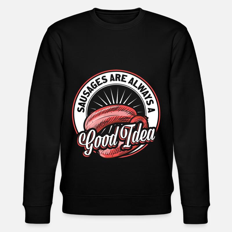 sausage - Stanley/Stella CHANGER Unisex Organic Sweatshirt - black