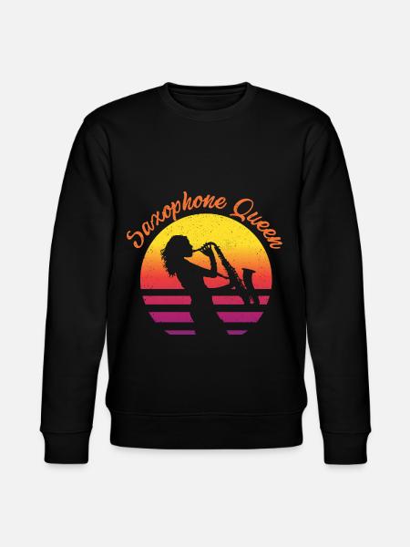 Saxophone Queen - Stanley/Stella Unisex Bio-Sweatshirt CHANGER  - Schwarz