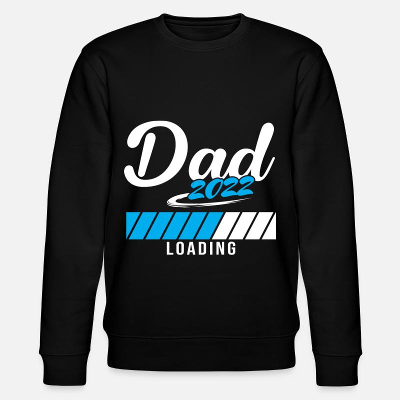 Dad 2022 Loading Father-to-be - Stanley/Stella CHANGER Unisex Organic Sweatshirt - black