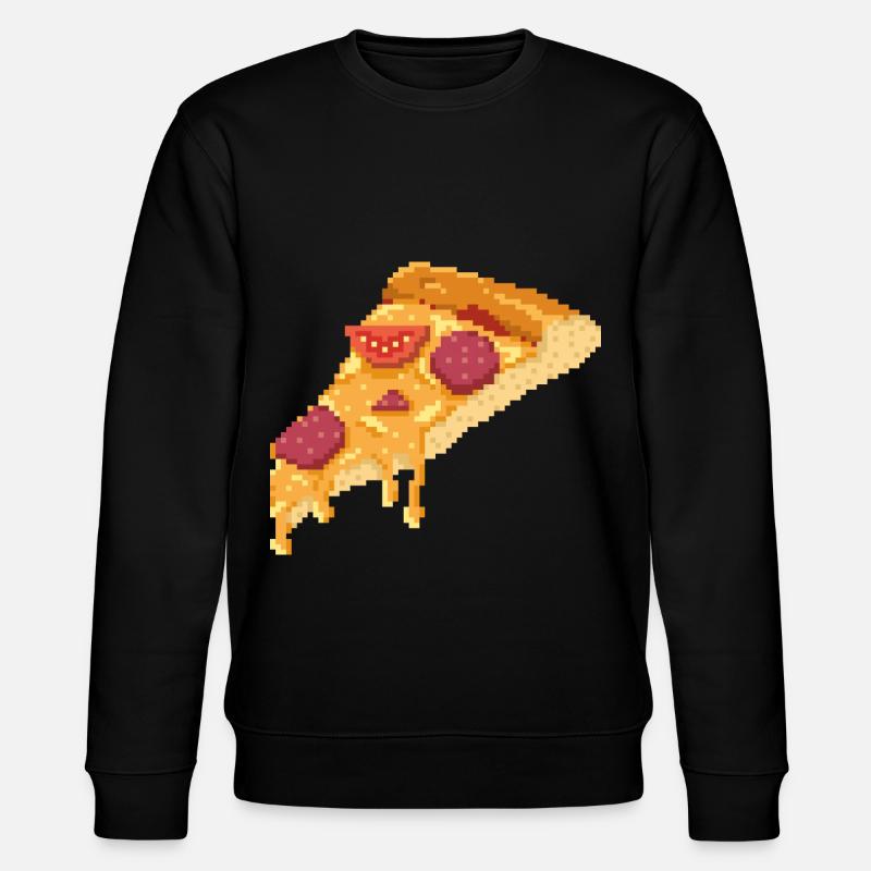 Pizza Rétro Pixel - Sweat bio CHANGER Stanley/Stella Unisexe - noir