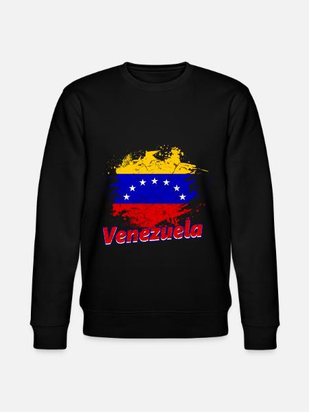 Venezuela Flag - Stanley/Stella CHANGER Unisex Organic Sweatshirt - black
