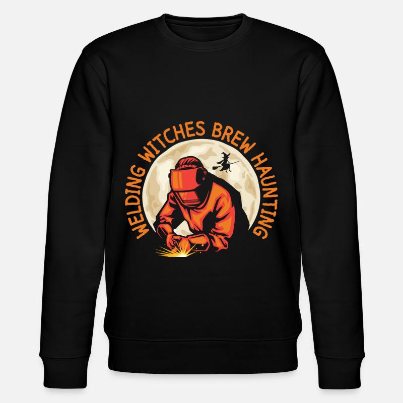 Schweißer-Hexengebräu Gespenstische Funken Hallowe - Stanley/Stella Unisex Bio-Sweatshirt CHANGER  - Schwarz