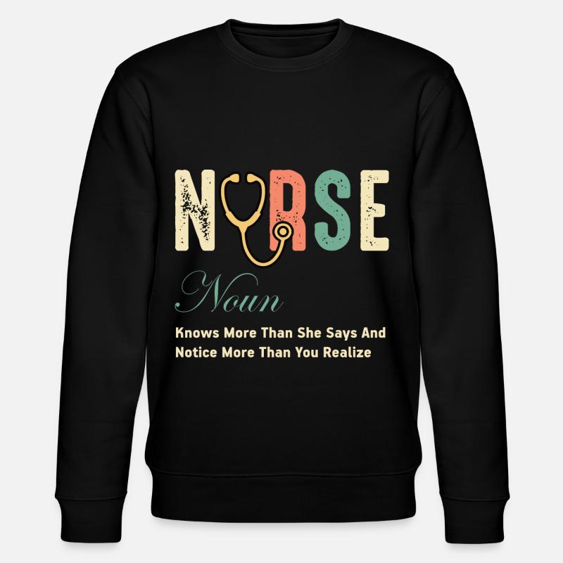 Krankenschwester - Stanley/Stella Unisex Bio-Sweatshirt CHANGER  - Schwarz