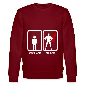 cadeau pour la fête des pères - Sweat bio CHANGER Stanley/Stella Unisexe - bordeaux - Devant - Nik (191cm) & Marisol (170cm)