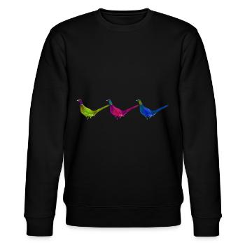faisan couleurs oiseau néon art - Sweat bio CHANGER Stanley/Stella Unisexe - noir - Devant - Nik (191cm) & Marisol (170cm)