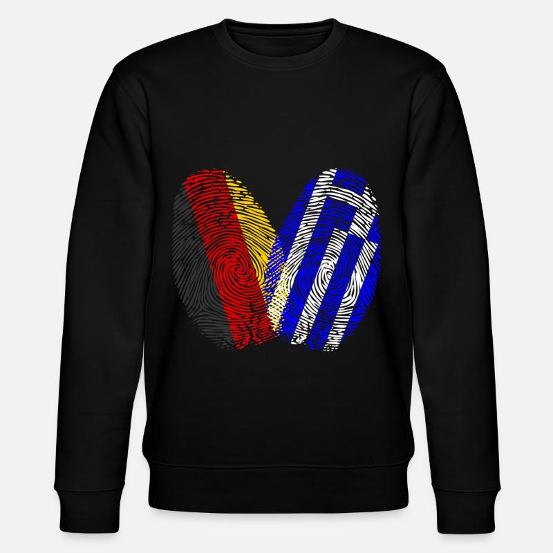 Empreinte digitale Grèce grecque - Sweat bio CHANGER Stanley/Stella Unisexe - noir