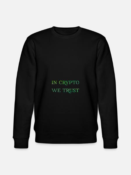 In crypto like trust - Stanley/Stella CHANGER Unisex Organic Sweatshirt - black