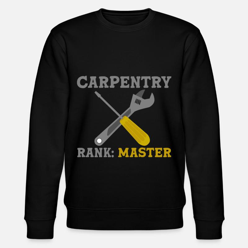 Carpentry Rank Master 2 - Stanley/Stella Unisex Bio-Sweatshirt CHANGER  - Schwarz
