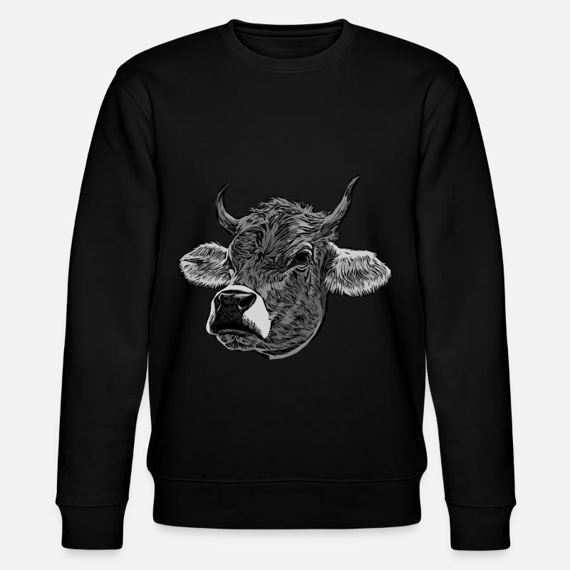 Kuhmotiv - Stanley/Stella Unisex Bio-Sweatshirt CHANGER  - Schwarz
