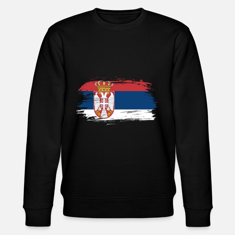 Drapeau Serbie - Sweat bio CHANGER Stanley/Stella Unisexe - noir
