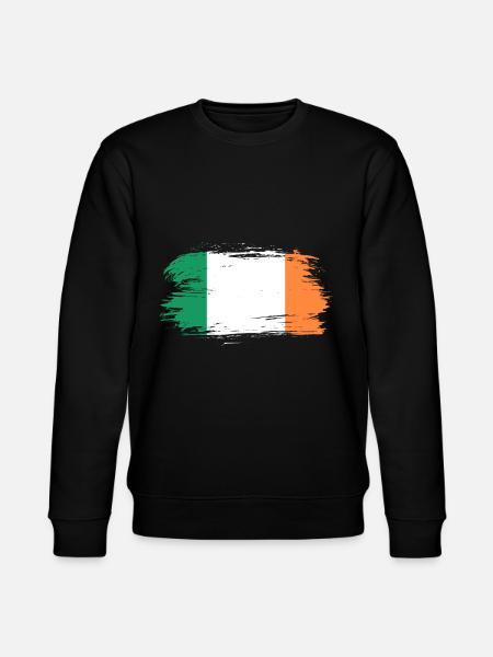 Ireland flag - Stanley/Stella CHANGER Unisex Organic Sweatshirt - black