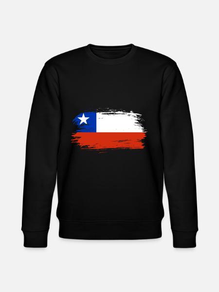 Chile Flag - Stanley/Stella CHANGER Unisex Organic Sweatshirt - black