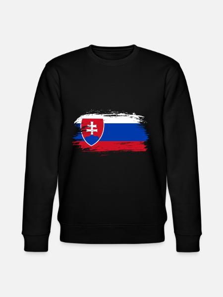 Slovakia flag - Stanley/Stella CHANGER Unisex Organic Sweatshirt - black