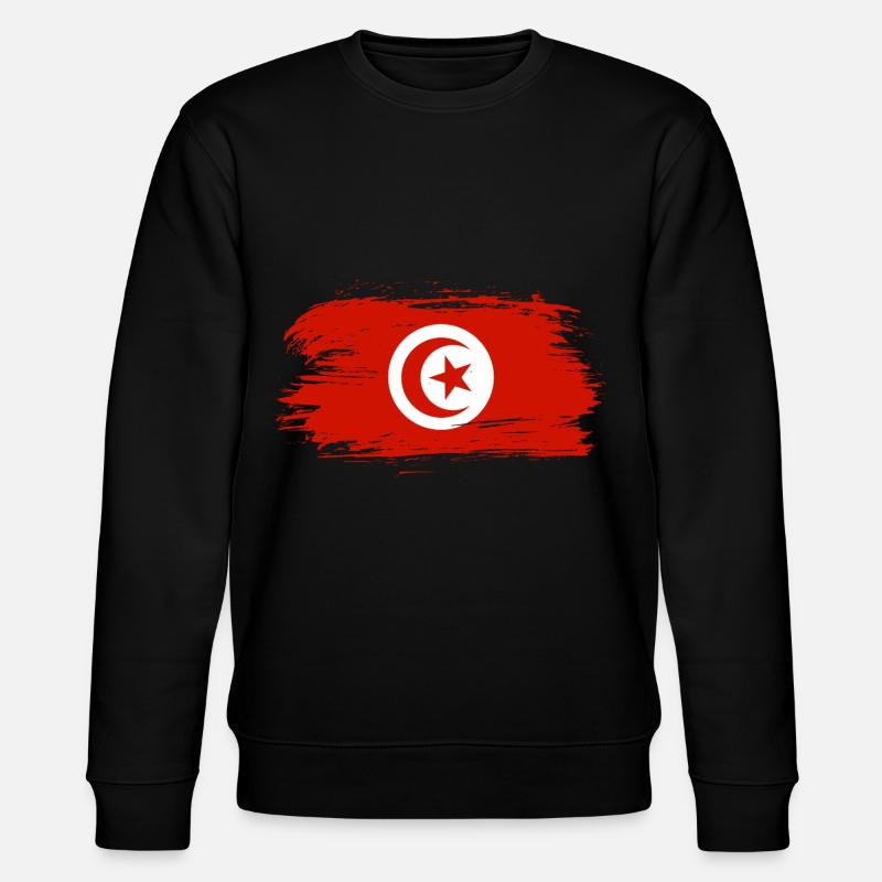 Drapeau drapeau tunisien - Sweat bio CHANGER Stanley/Stella Unisexe - noir