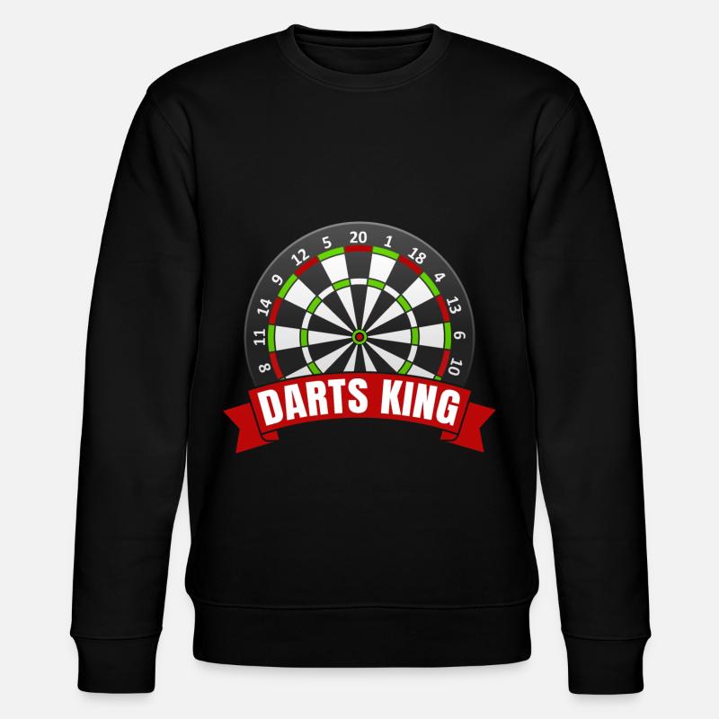 Darts King - Dart Dartspieler Dartscheibe - Stanley/Stella Unisex Bio-Sweatshirt CHANGER  - Schwarz