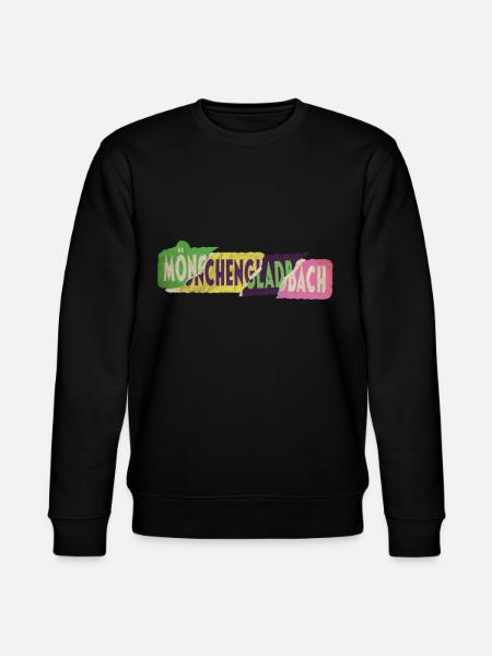 Mönchengladbach Germany Font Punk Retro - Stanley/Stella CHANGER Unisex Organic Sweatshirt - black