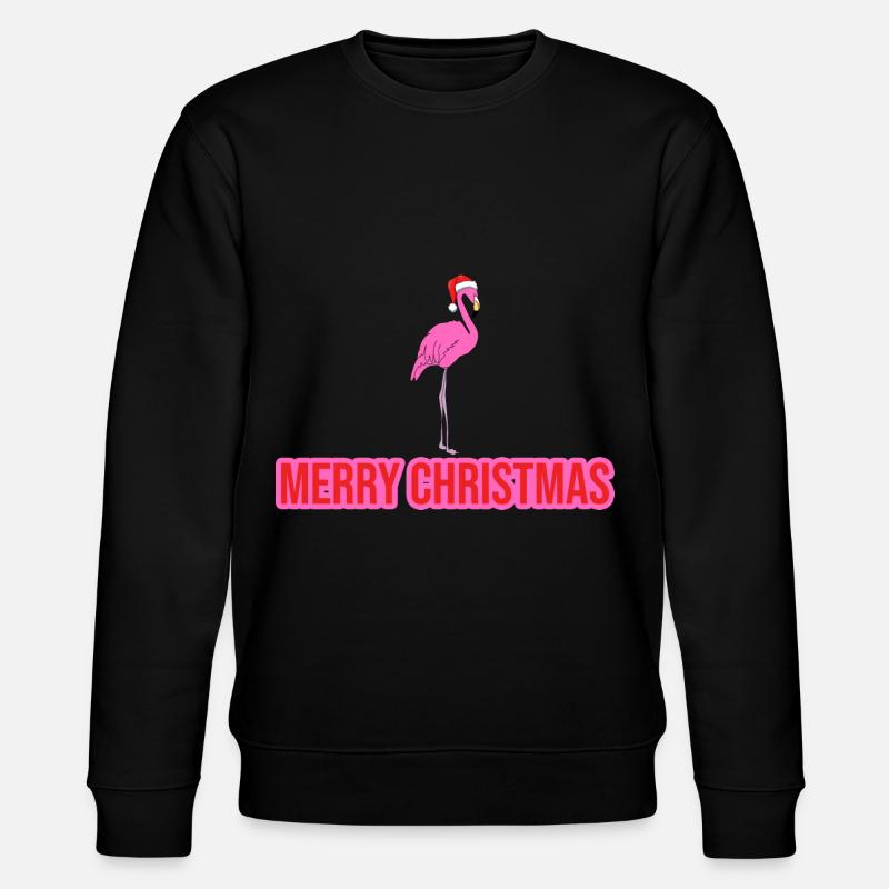 Flamant rose Joyeux Noël - Sweat bio CHANGER Stanley/Stella Unisexe - noir