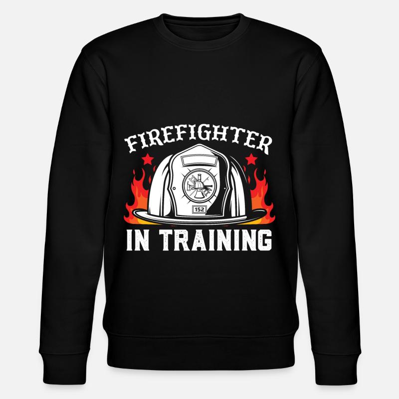 Feuerwehrmann In Ausbildung - Stanley/Stella Unisex Bio-Sweatshirt CHANGER  - Schwarz