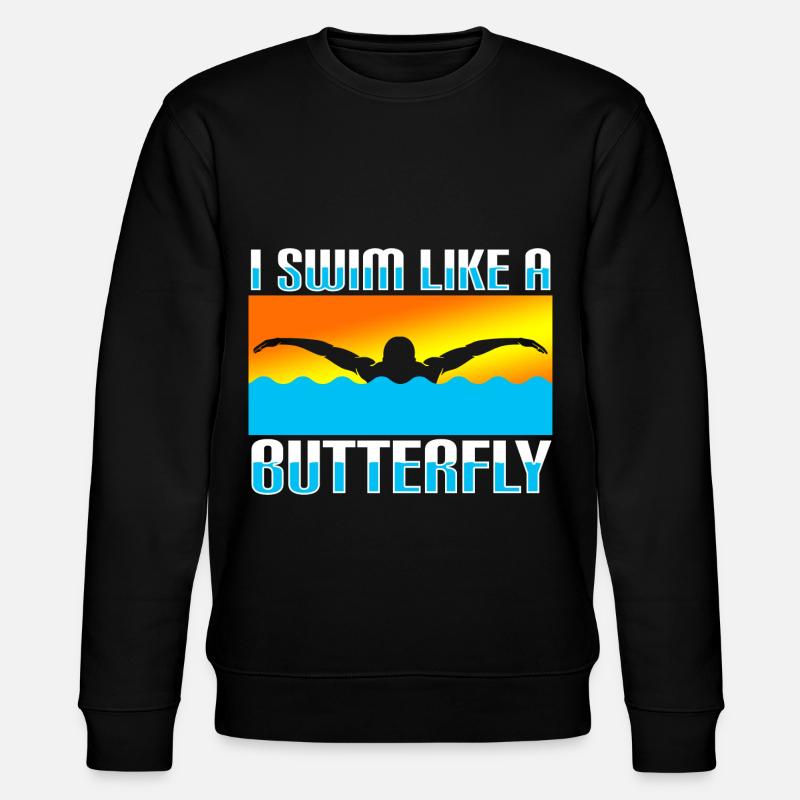 Fun swimming - Stanley/Stella CHANGER Unisex Organic Sweatshirt - black