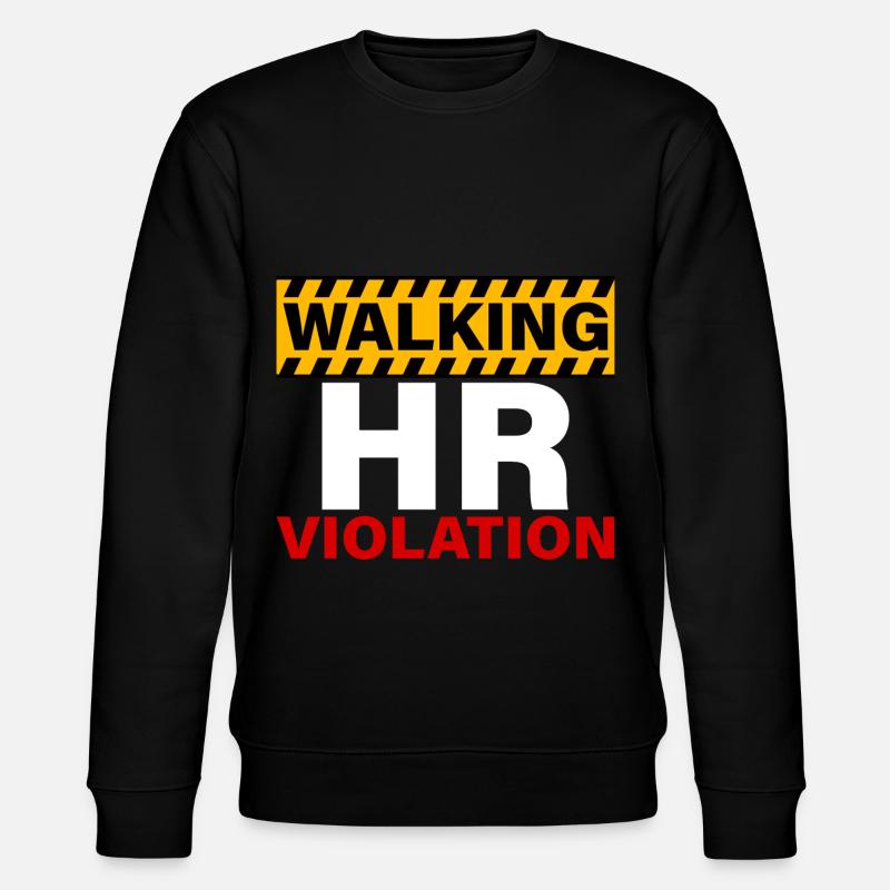 Walking Hr Violation 4 - Stanley/Stella CHANGER Unisex Organic Sweatshirt - black