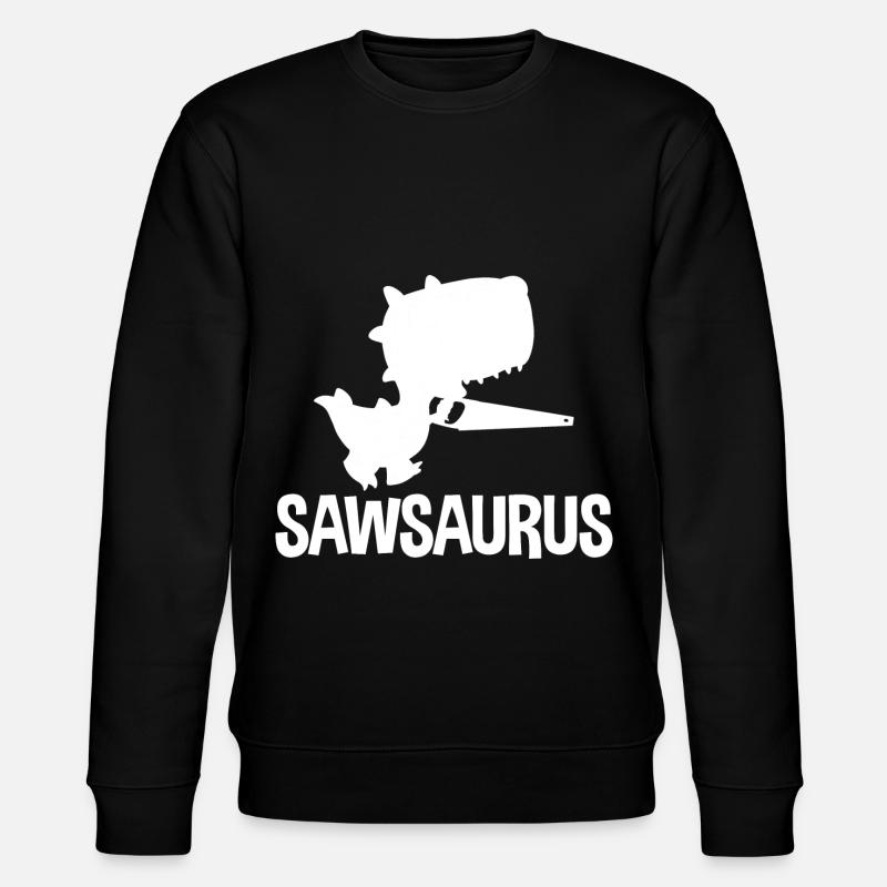 Sawsaurus 2 - Stanley/Stella Unisex Bio-Sweatshirt CHANGER  - Schwarz