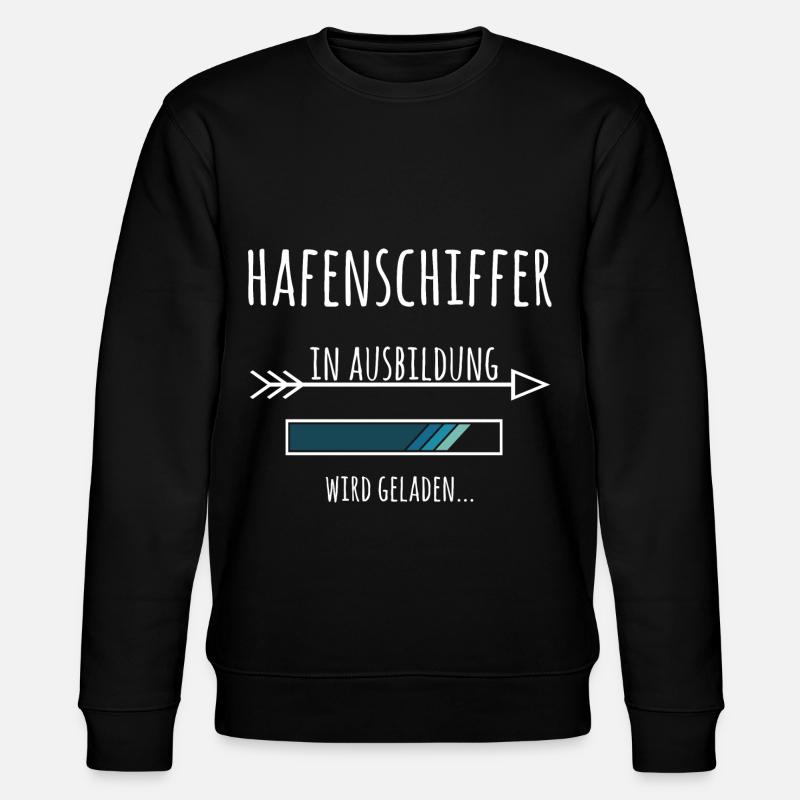 Hafenschiffer Ausbildung Beruf Geschenk - Stanley/Stella Unisex Bio-Sweatshirt CHANGER - Schwarz