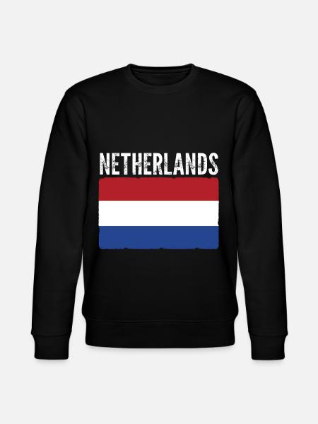 Nederland Vlag Holland - Stanley/Stella Uniseks bio-sweatshirt CHANGER  - zwart