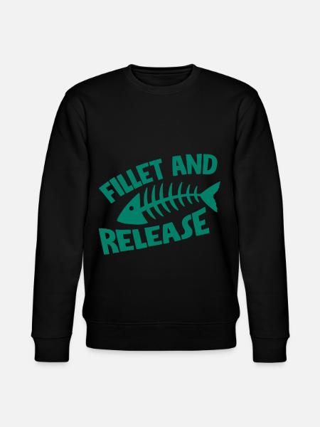 Fillet And Release - Stanley/Stella CHANGER Unisex Organic Sweatshirt - black