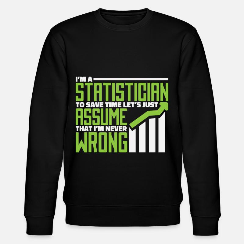 Statistiker - Stanley/Stella Unisex Bio-Sweatshirt CHANGER  - Schwarz