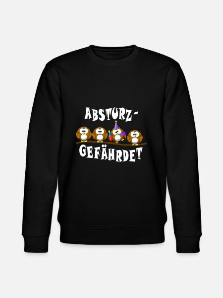 ABSTURZGEFÄHRDET - Stanley/Stella Unisex Bio-Sweatshirt CHANGER - Schwarz