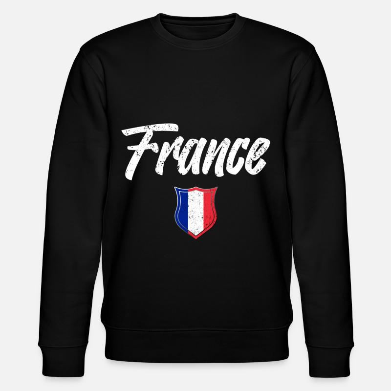 FRANKREICH - Stanley/Stella Unisex Bio-Sweatshirt CHANGER  - Schwarz
