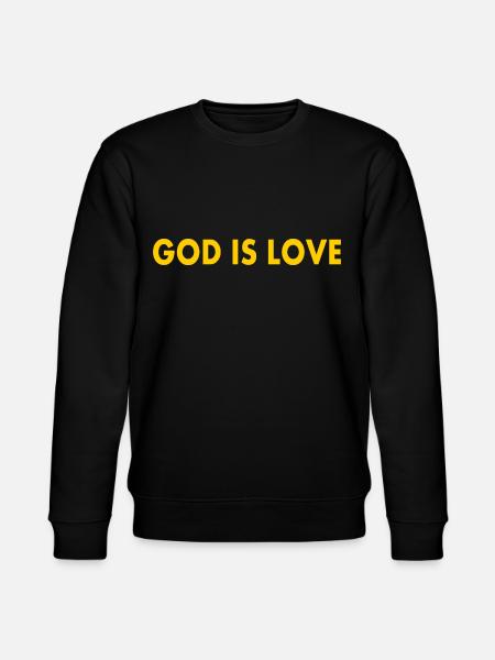 God is love - Stanley/Stella CHANGER Unisex Organic Sweatshirt - black