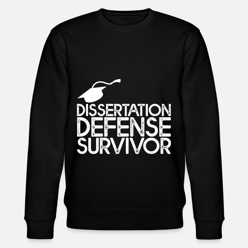 Dissertation Defense Survivor 3 - Stanley/Stella Unisex Bio-Sweatshirt CHANGER  - Schwarz