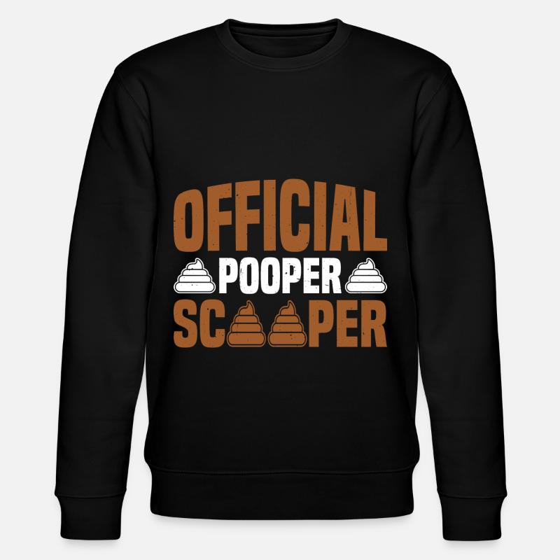 Official Pooper Scooper 60 - Stanley/Stella CHANGER Unisex Organic Sweatshirt - black