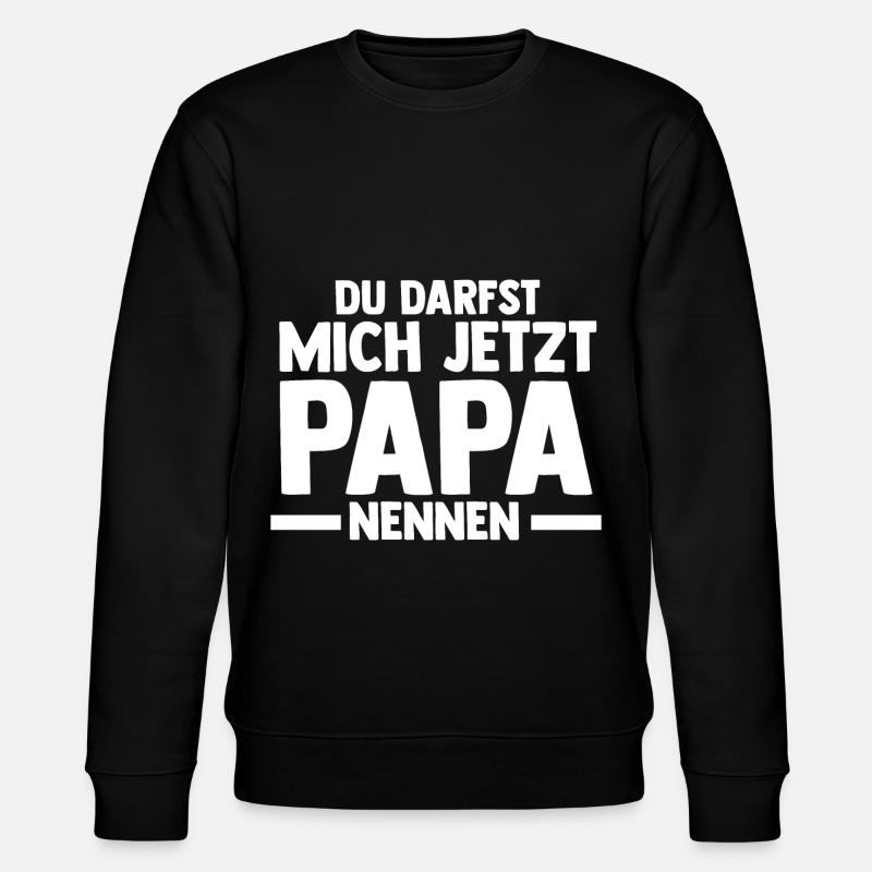 Vater Papi Papa - Stanley/Stella Unisex Bio-Sweatshirt CHANGER - Schwarz