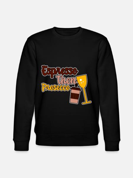 Espresso puis Prosecco 2 - Sweat bio CHANGER Stanley/Stella Unisexe - noir
