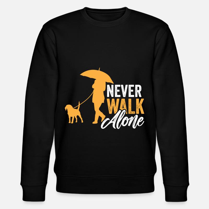 Never Walk Alone - Stanley/Stella Unisex Bio-Sweatshirt CHANGER  - Schwarz