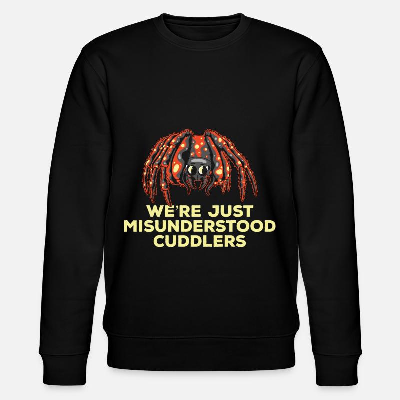 Misunderstood cuddly tarantula owners - Stanley/Stella CHANGER Unisex Organic Sweatshirt - black