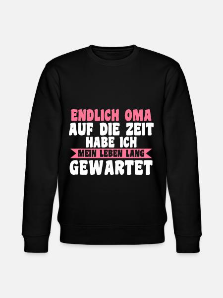 Großmutter Großmama Omi Oma - Stanley/Stella Unisex Bio-Sweatshirt CHANGER - Schwarz