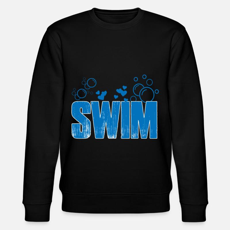 Schwimmen - Stanley/Stella Unisex Bio-Sweatshirt CHANGER  - Schwarz