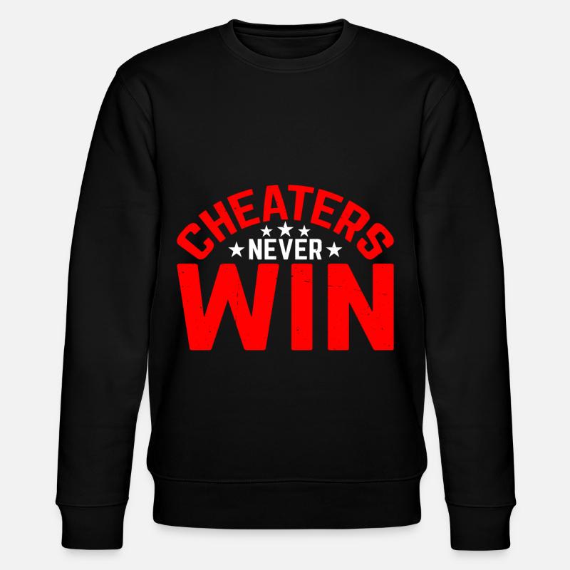 Cheaters Never Win 16 - Stanley/Stella Unisex Bio-Sweatshirt CHANGER  - Schwarz