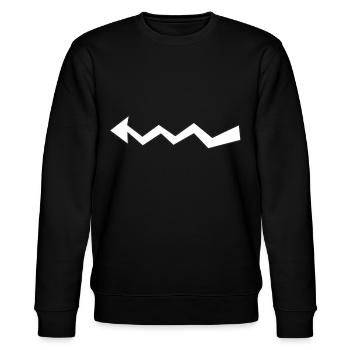 Arrow Pointer - Stanley/Stella CHANGER Unisex Organic Sweatshirt - black - Front - Nik (191cm) & Marisol (170cm)