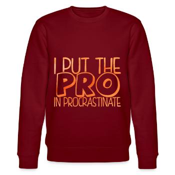 I Put The Pro In Procrastinate Report - Sweat bio CHANGER Stanley/Stella Unisexe - bordeaux - Devant - Nik (191cm) & Marisol (170cm)