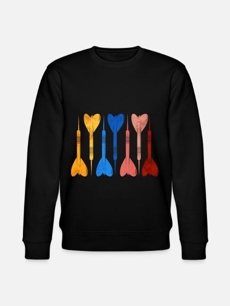 Dart Retro Darts Player - Stanley/Stella CHANGER Unisex Organic Sweatshirt - black