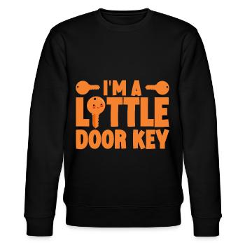 I'm A Little Door Key 2 - Stanley/Stella Unisex Bio-Sweatshirt CHANGER  - Schwarz - Vorne - Nik (191cm) & Marisol (170cm)