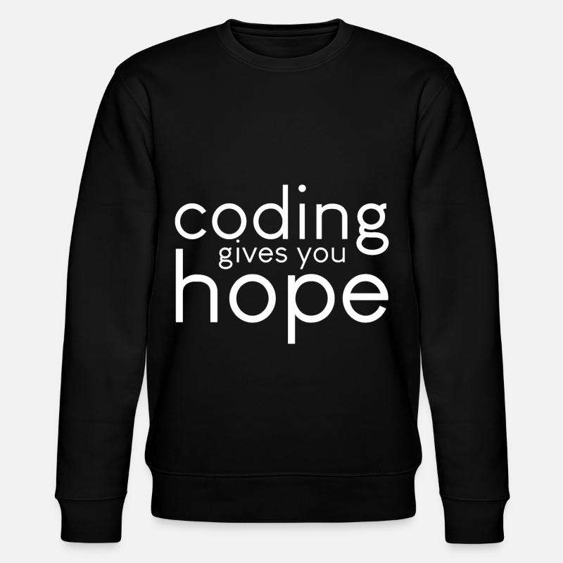 Coding Gives You Hope - Stanley/Stella CHANGER Unisex Organic Sweatshirt - black