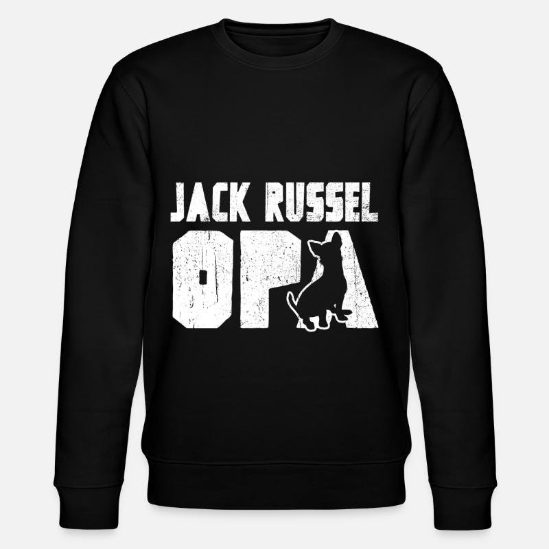 Jack Russel Grand-père - Sweat bio CHANGER Stanley/Stella Unisexe - noir