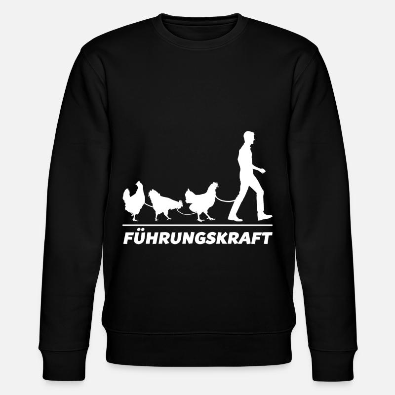 Führungskraft - Stanley/Stella Unisex Bio-Sweatshirt CHANGER  - Schwarz